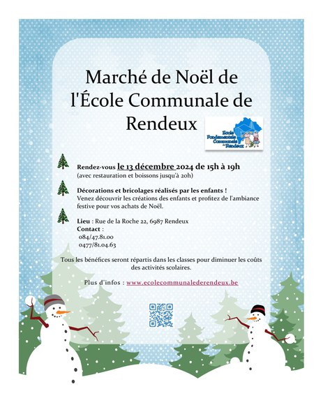 Publicité marché de Noël 2024